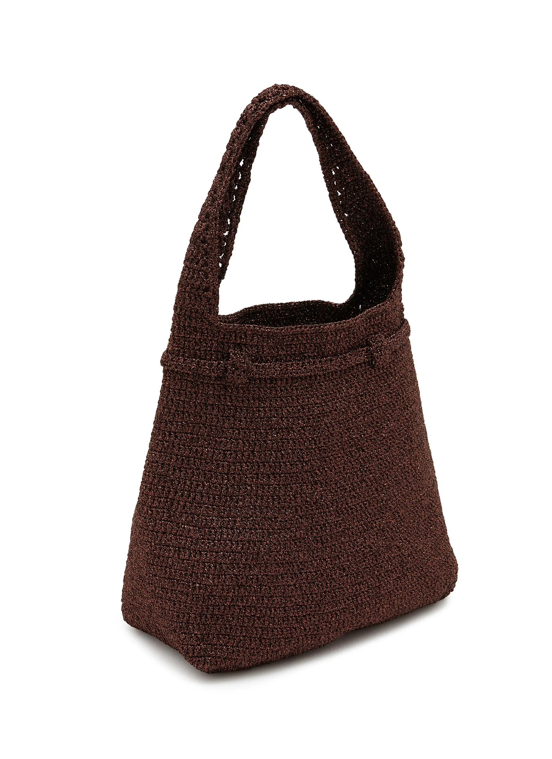 -----------MIZELE  ---- ------------ ----Big Timeless Crocheted Lurex Tote Bag --