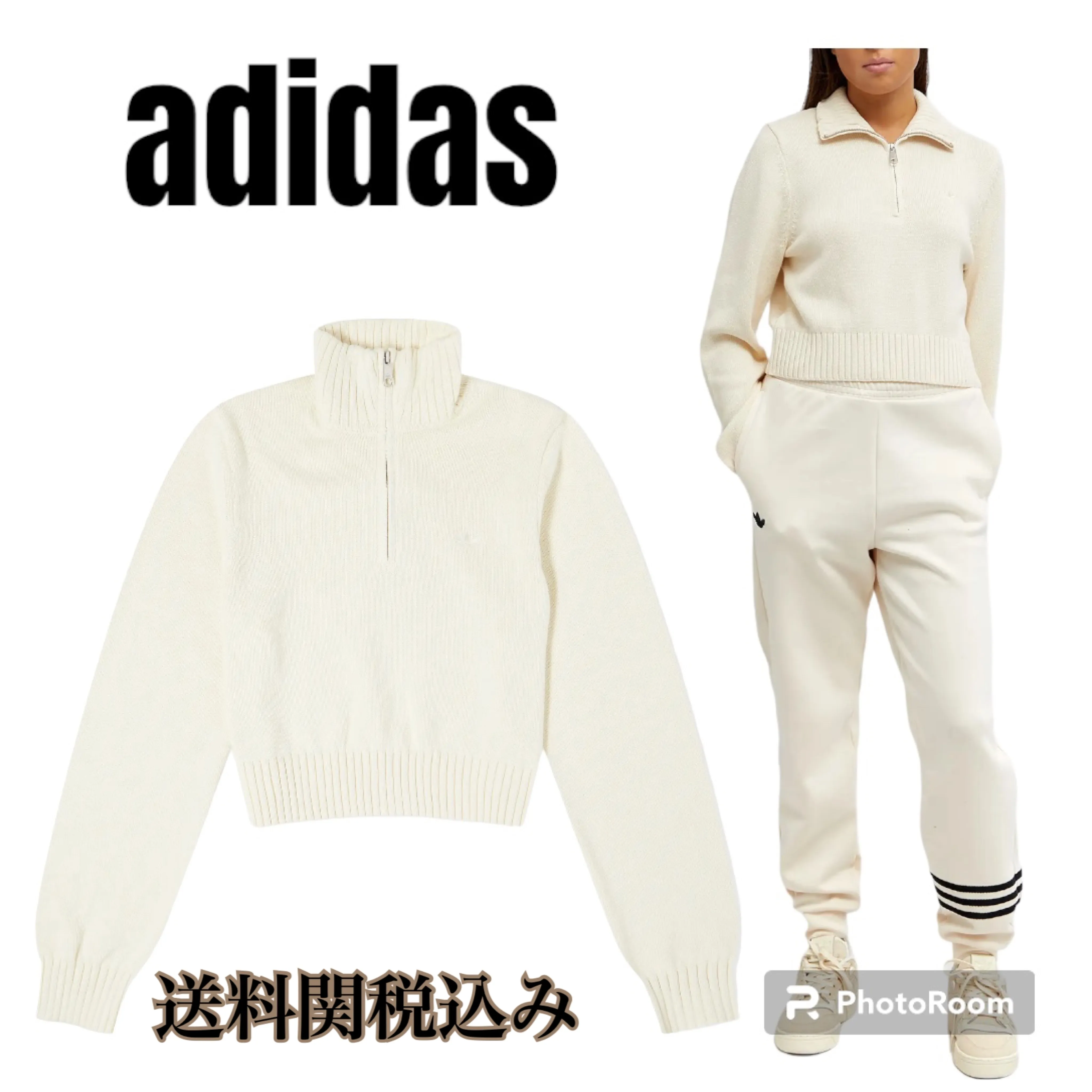 adidas  |Casual Style Street Style Long Sleeves Plain Cotton