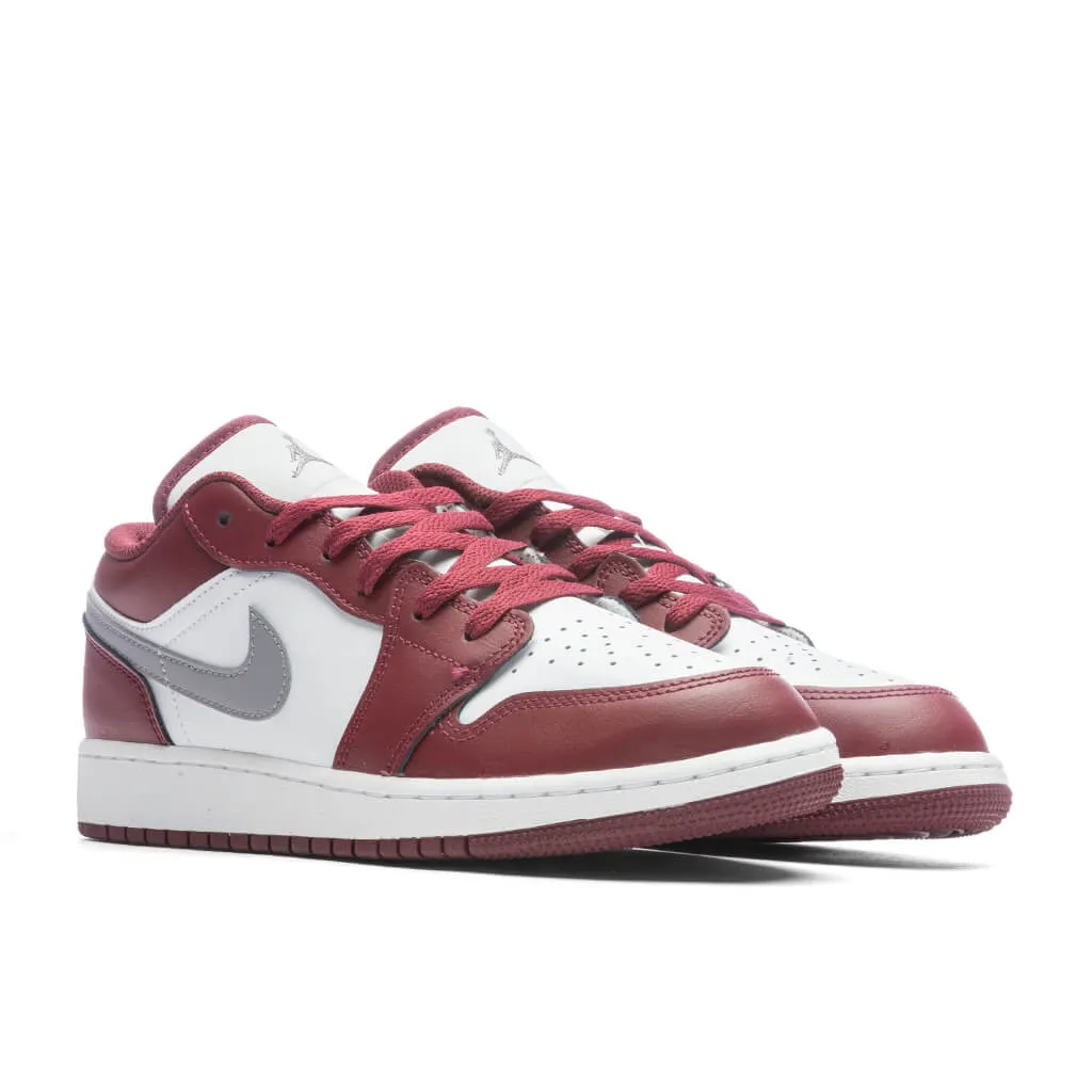 Air Jordan 1 Low (GS) - Cherrywood Red/Cement Grey/White