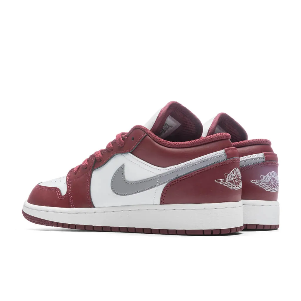 Air Jordan 1 Low (GS) - Cherrywood Red/Cement Grey/White