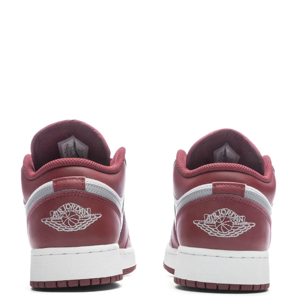 Air Jordan 1 Low (GS) - Cherrywood Red/Cement Grey/White