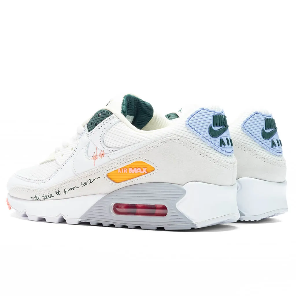 Air Max 90 Women's - Summit White/Pro Green