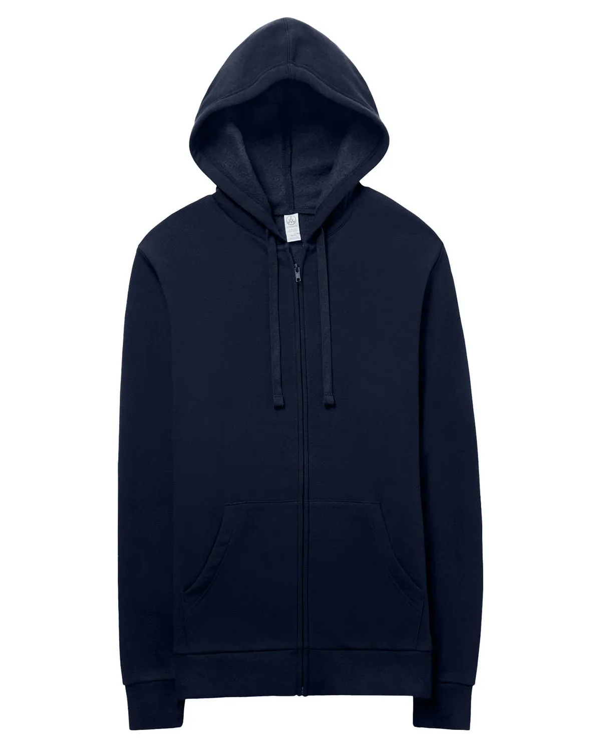 Alternative Unisex Eco-Cozy Fleece Zip Hoodie, Midnight Navy