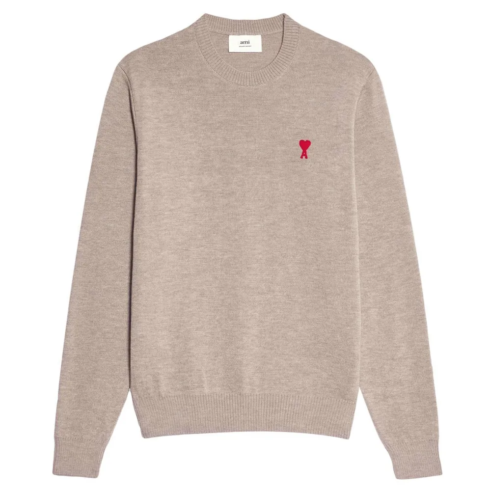 AMI PARIS  |Long Sleeves Logo Designers Sweaters