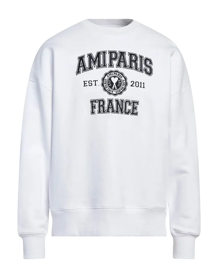 AMI PARIS  |Long Sleeves Logo Designers Sweatshirts