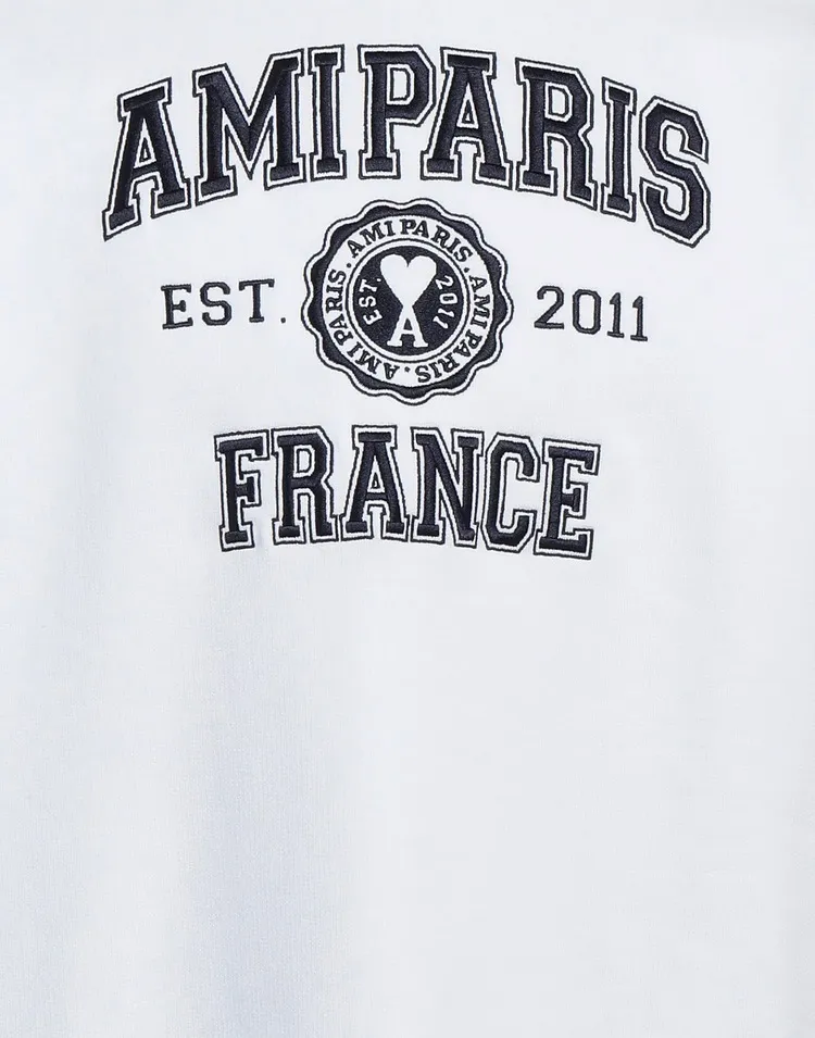 AMI PARIS  |Long Sleeves Logo Designers Sweatshirts