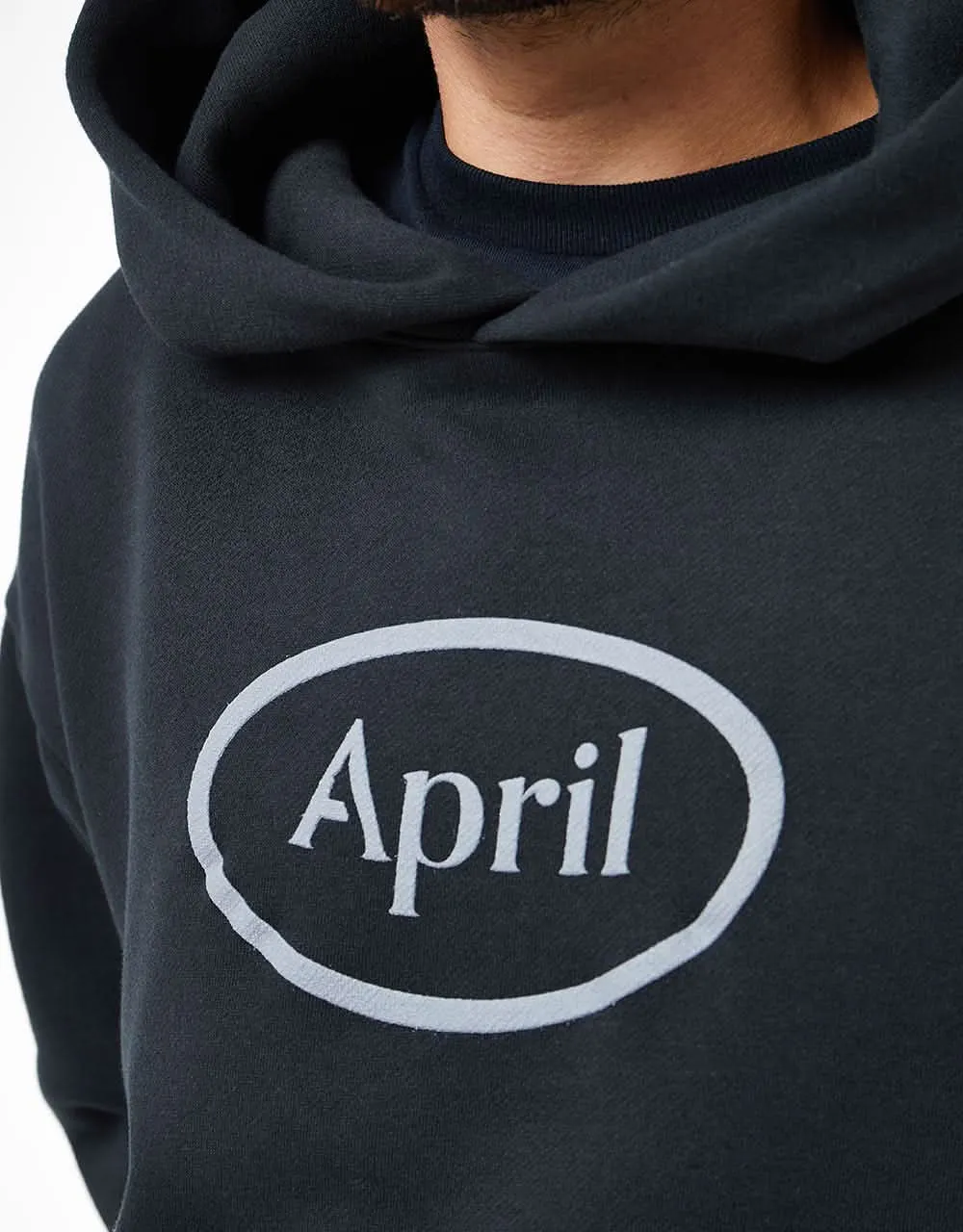 April OG Puff Print Pullover Hoodie - Black