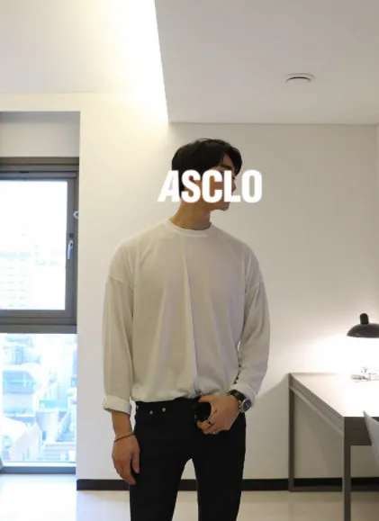 ASCLO  |Crew Neck Pullovers Unisex Street Style U-Neck Long Sleeves