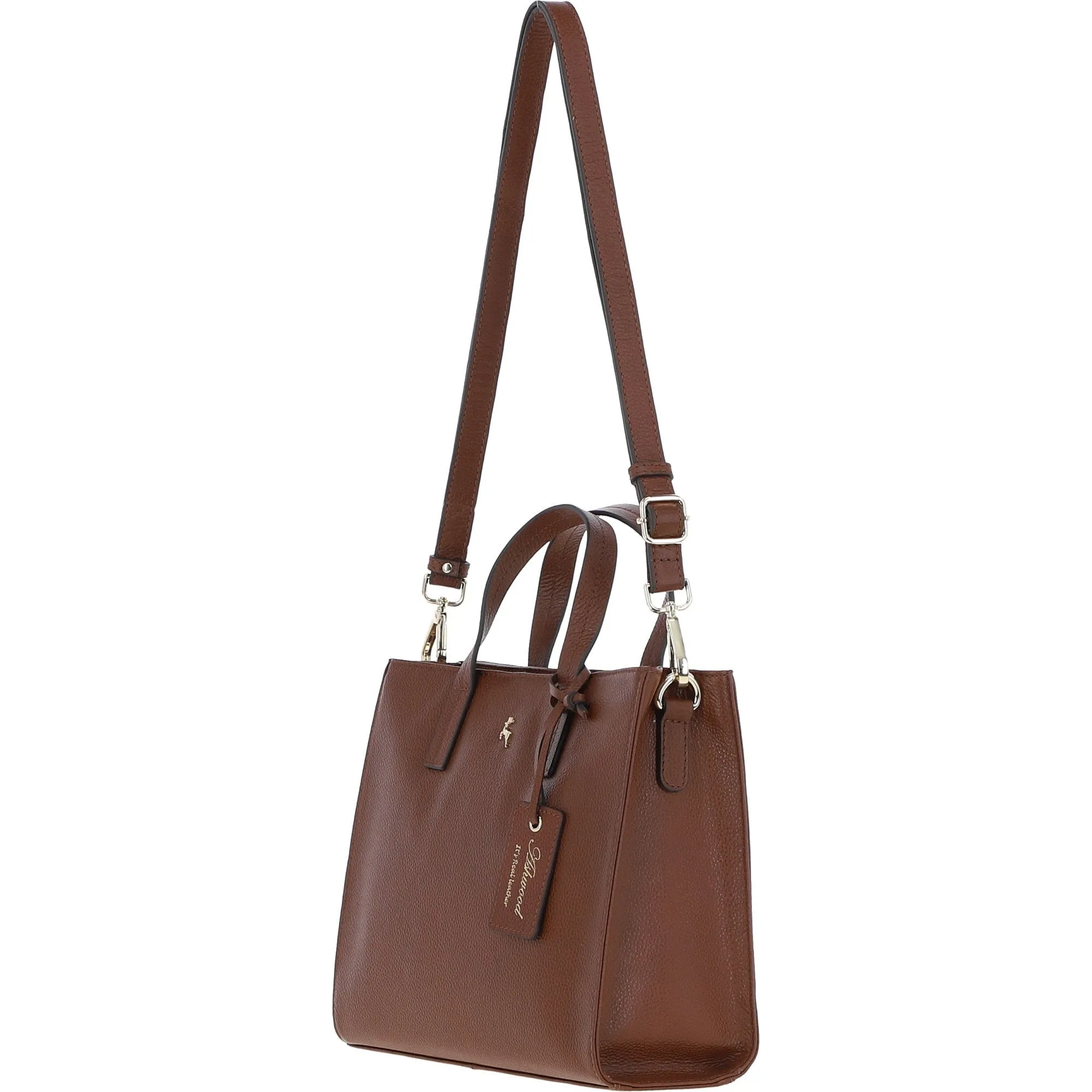 Ashwood Leather Women's Stylish Tote Bag 2 Tone Tan: 64198