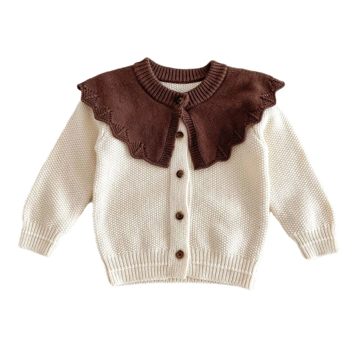 Baby Kid Girls Color-blocking Cardigan Wholesale 240301169