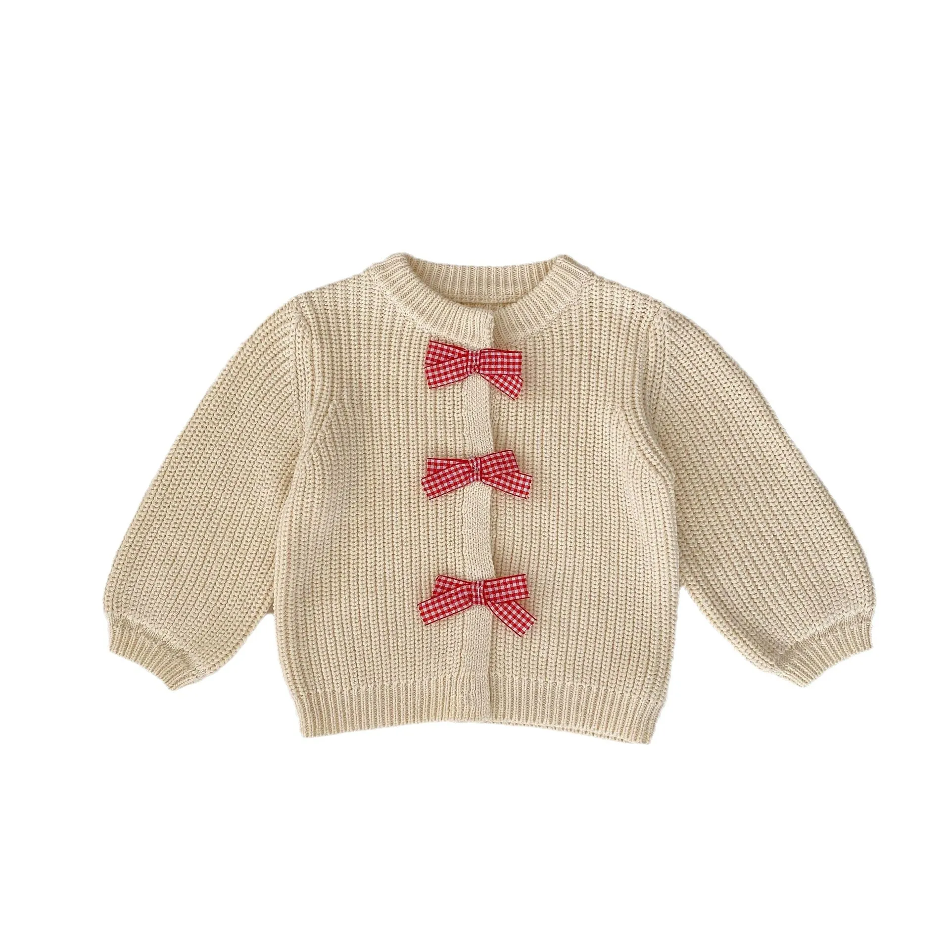 Baby Kid Girls Solid Color Bow Cardigan Wholesale 230828251