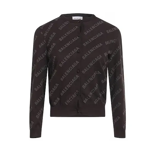 BALENCIAGA  |Casual Style Long Sleeves Logo Cardigans