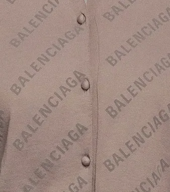 BALENCIAGA  |Casual Style Long Sleeves Logo Cardigans