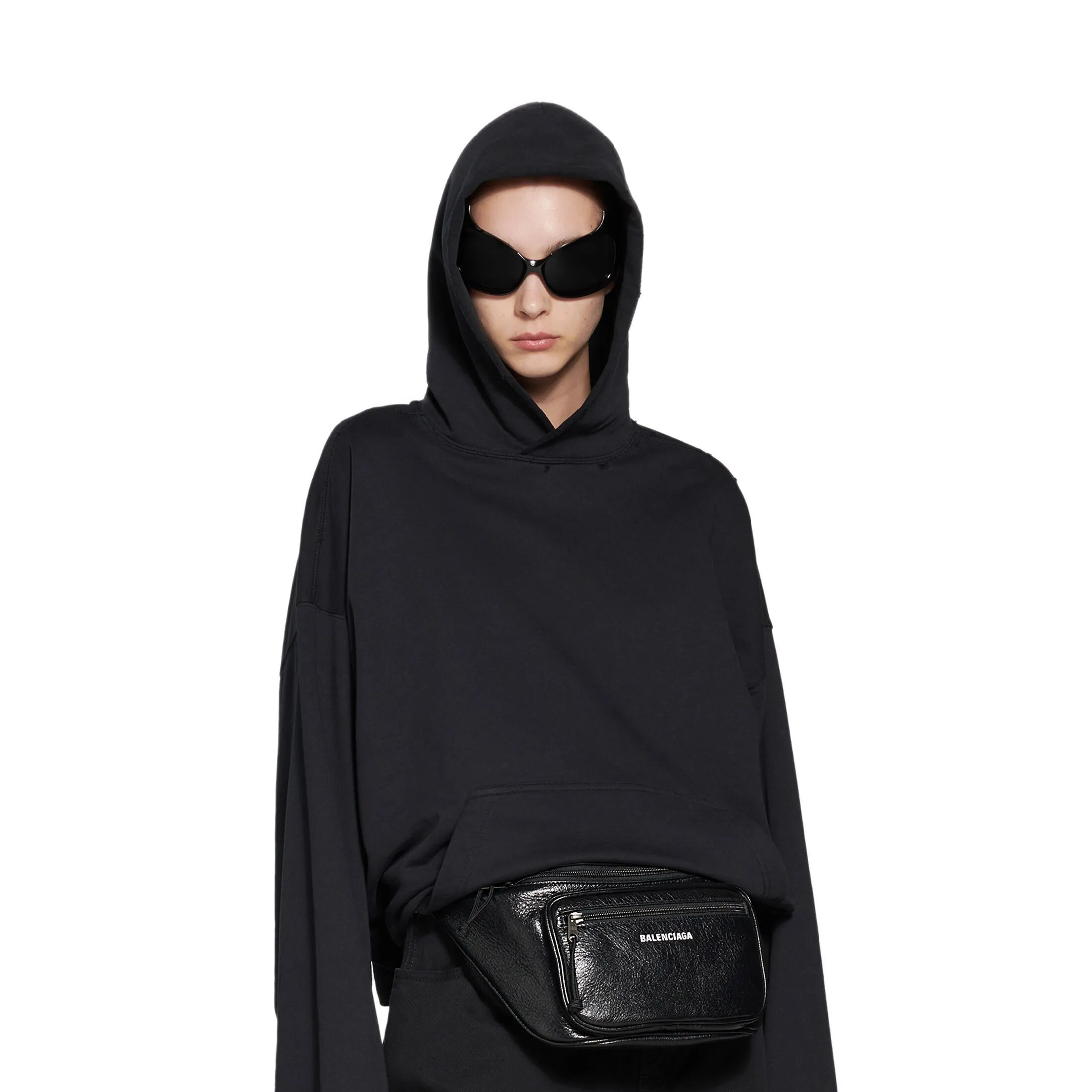 BALENCIAGA  |Pullovers Unisex Street Style Long Sleeves Plain Cotton