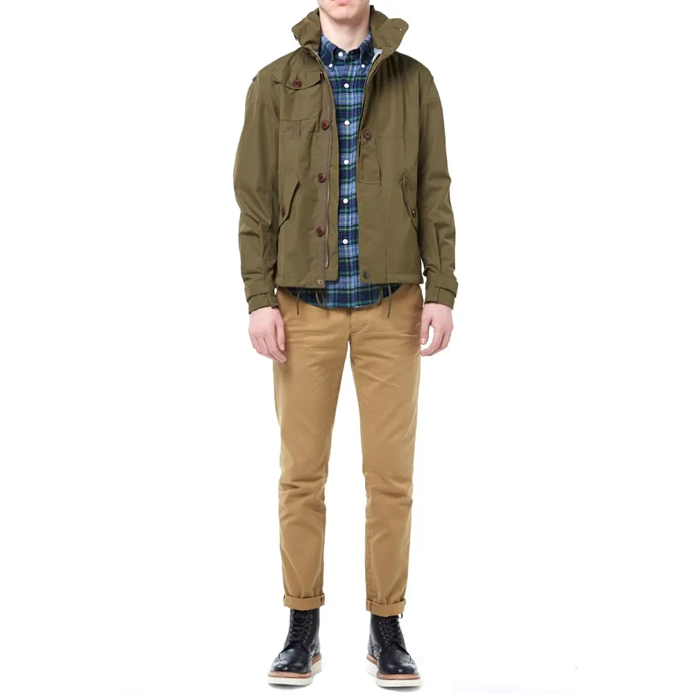 Band Of Outsiders Button Down Checked Flannel ShirtNavy & Green