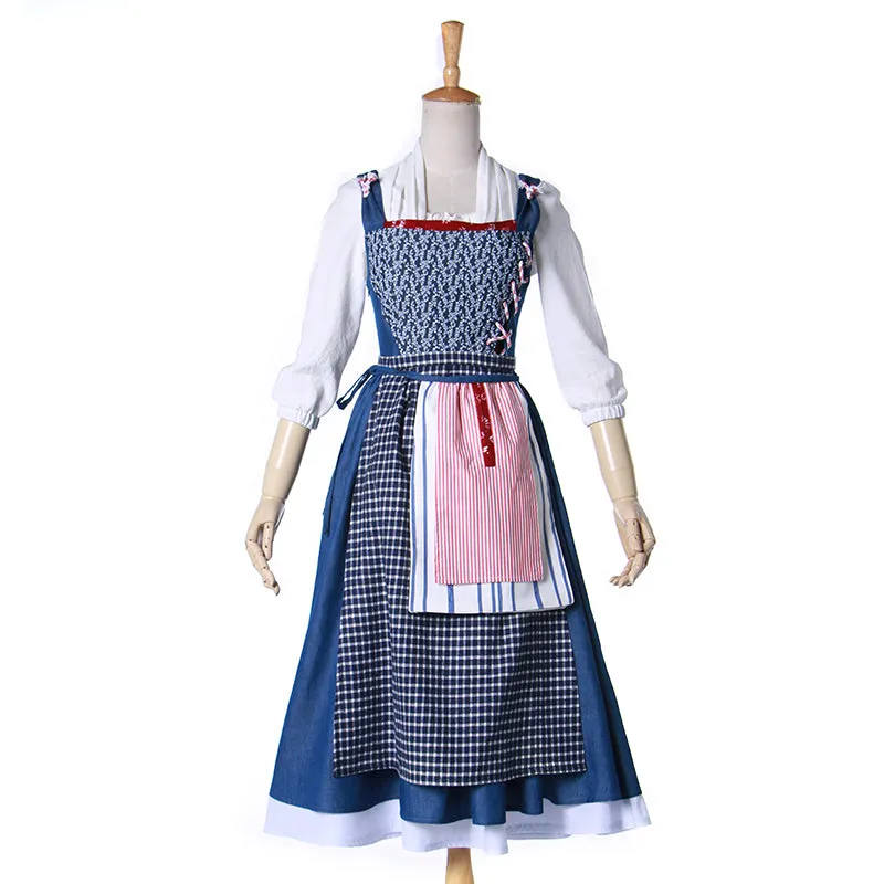 Beauty and the Beast Belle cosplay maid dress