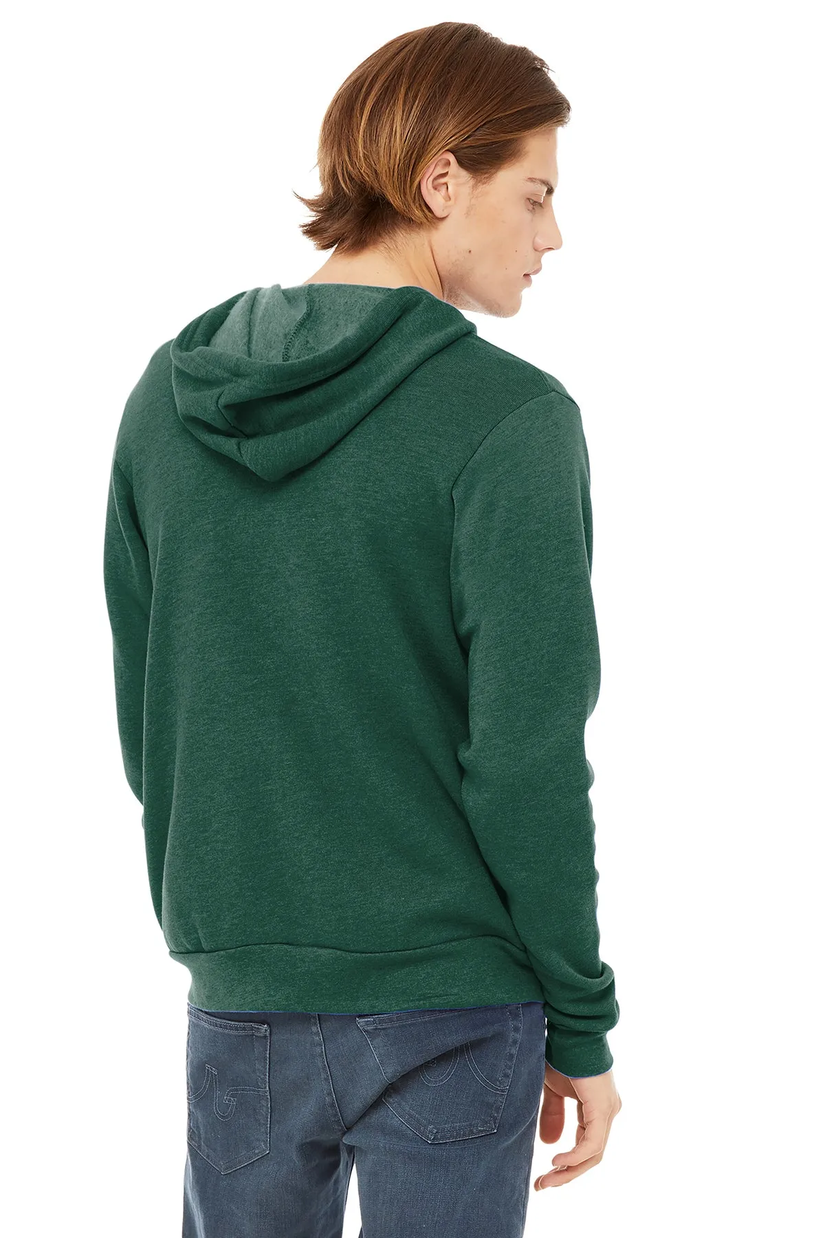 Bella Canvas Unisex Fleece Full-Zip Hoodie, Forest