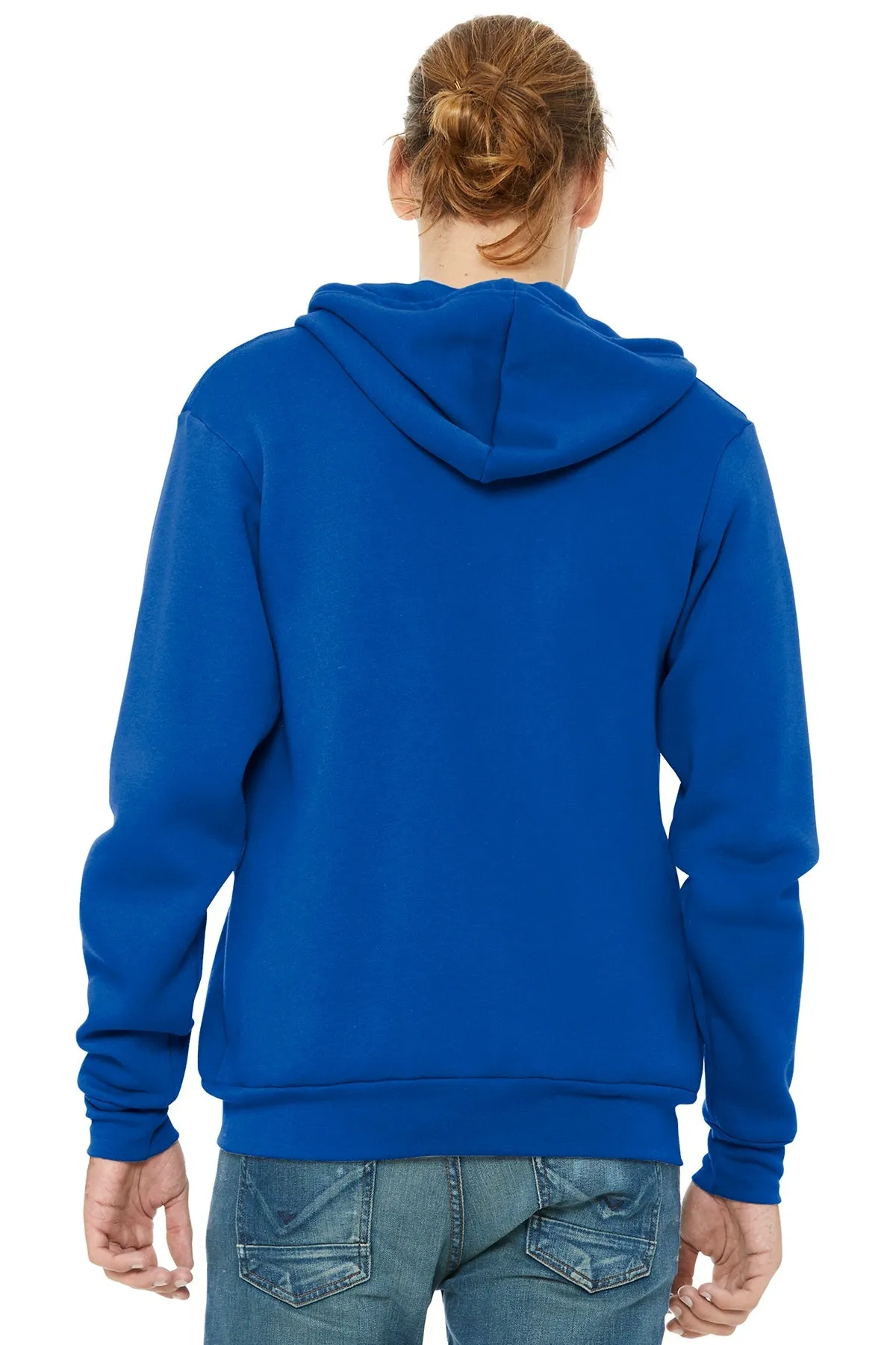 Bella Canvas Unisex Fleece Full-Zip Hoodie, True Royal