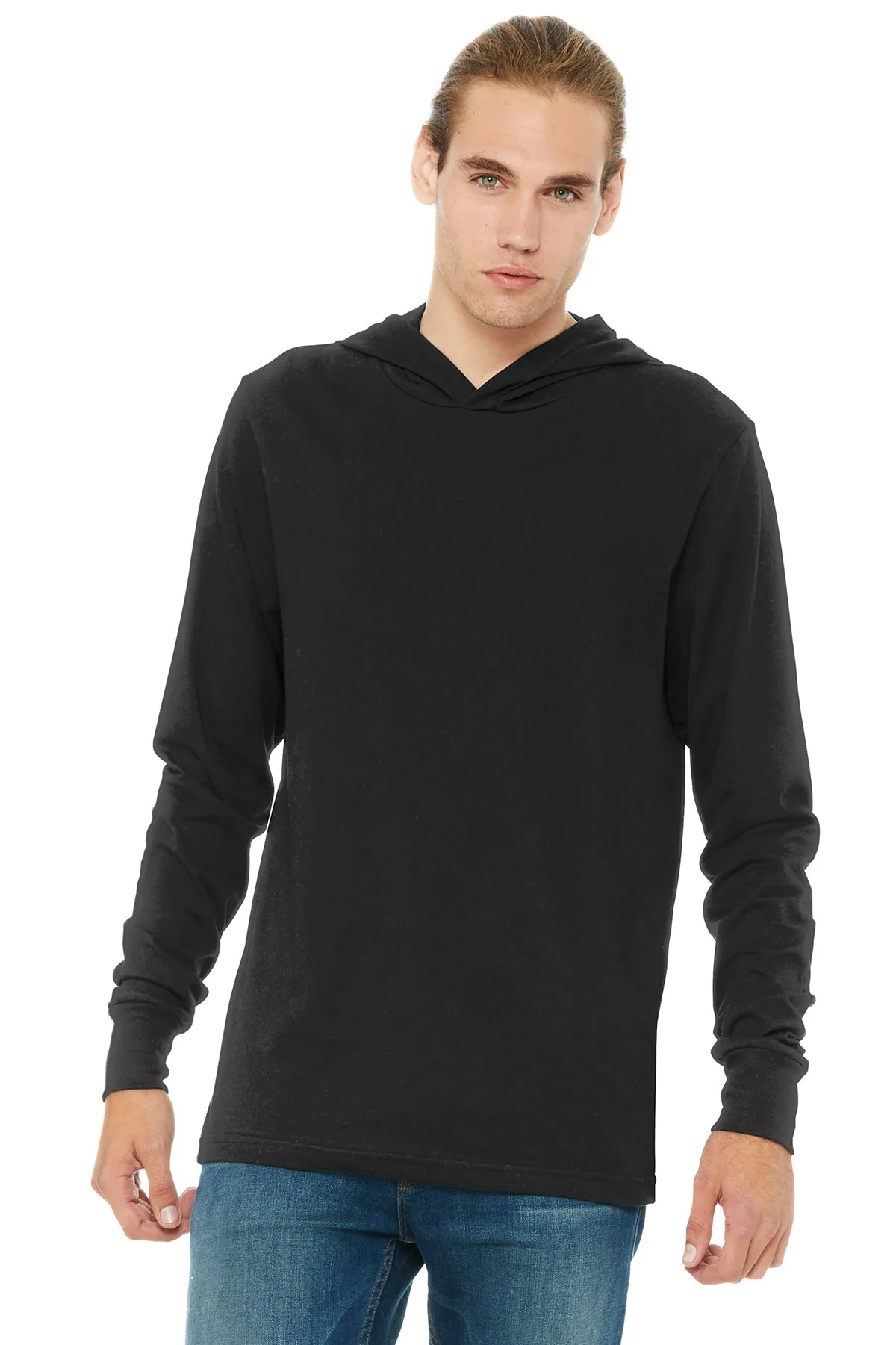 Bella Canvas Unisex Jersey Hoodie, Black