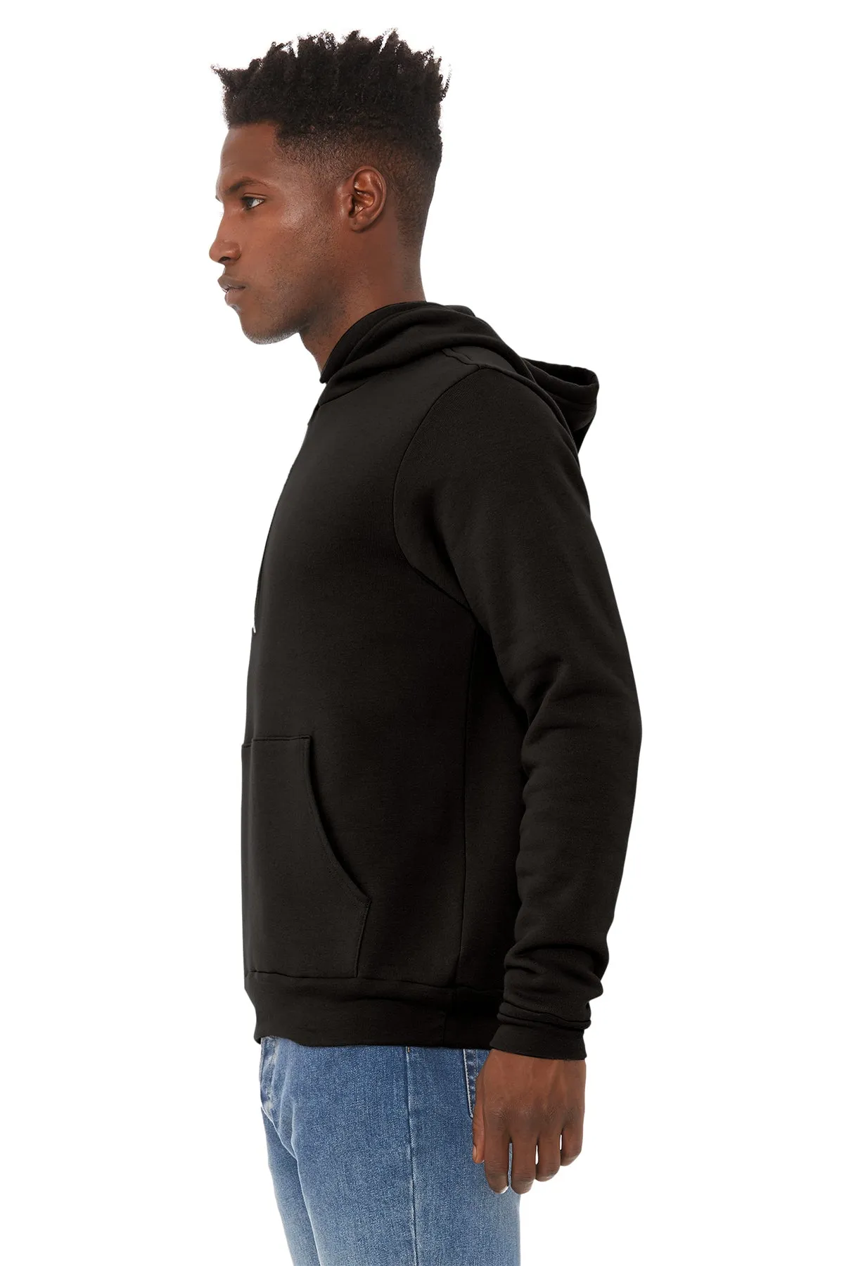 Bella Canvas Unisex Sponge Fleece Hoodie, Black