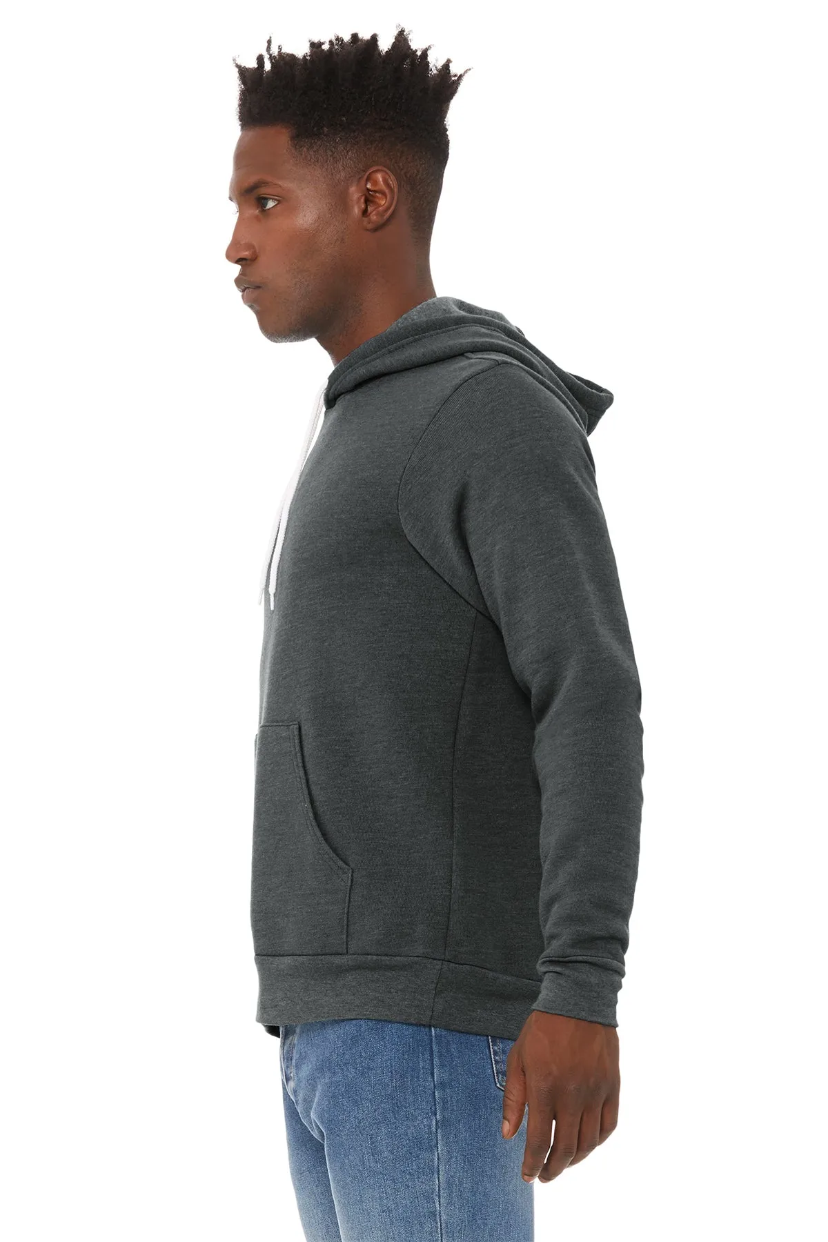 Bella Canvas Unisex Sponge Fleece Hoodie, Dark Grey