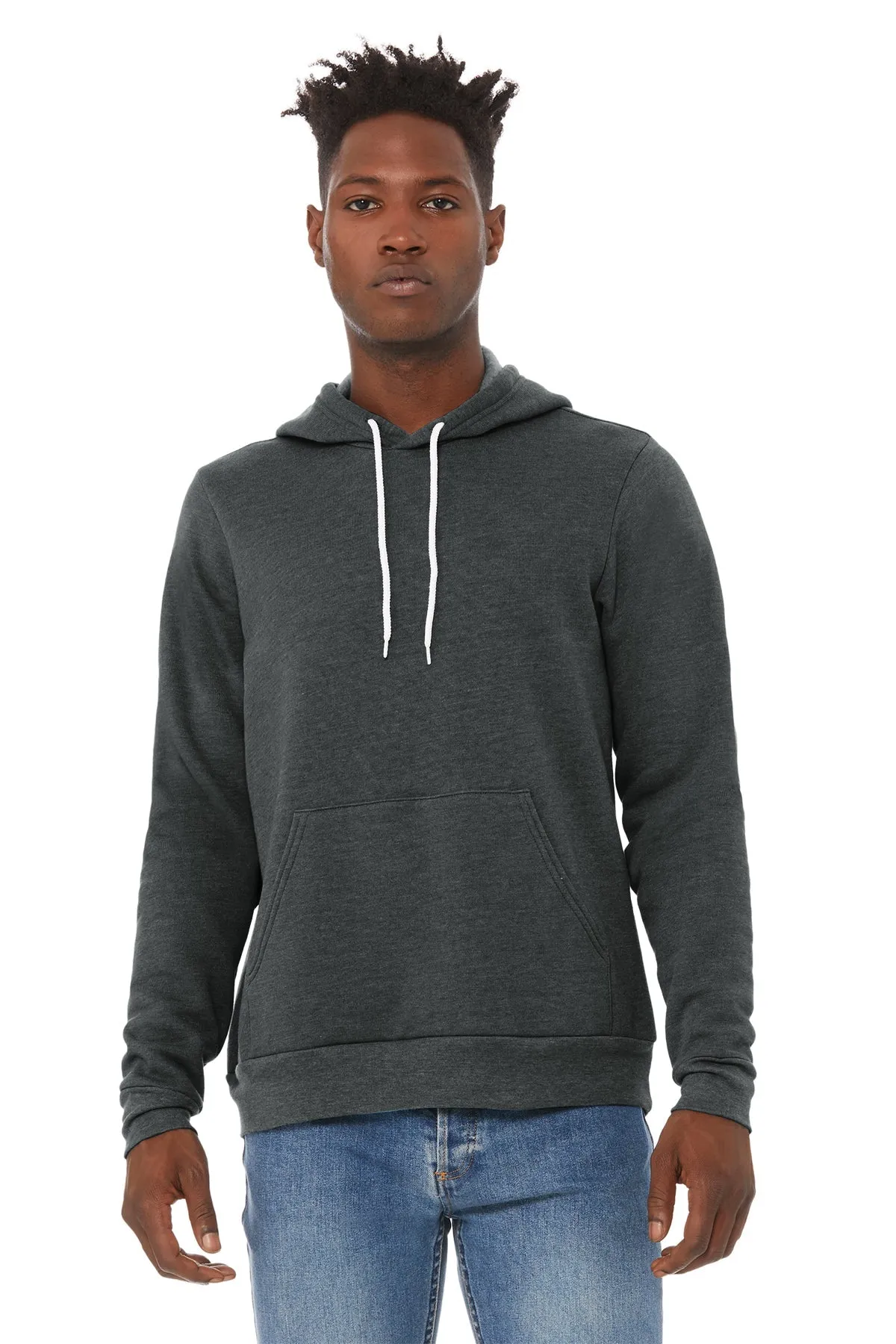 Bella Canvas Unisex Sponge Fleece Hoodie, Dark Grey