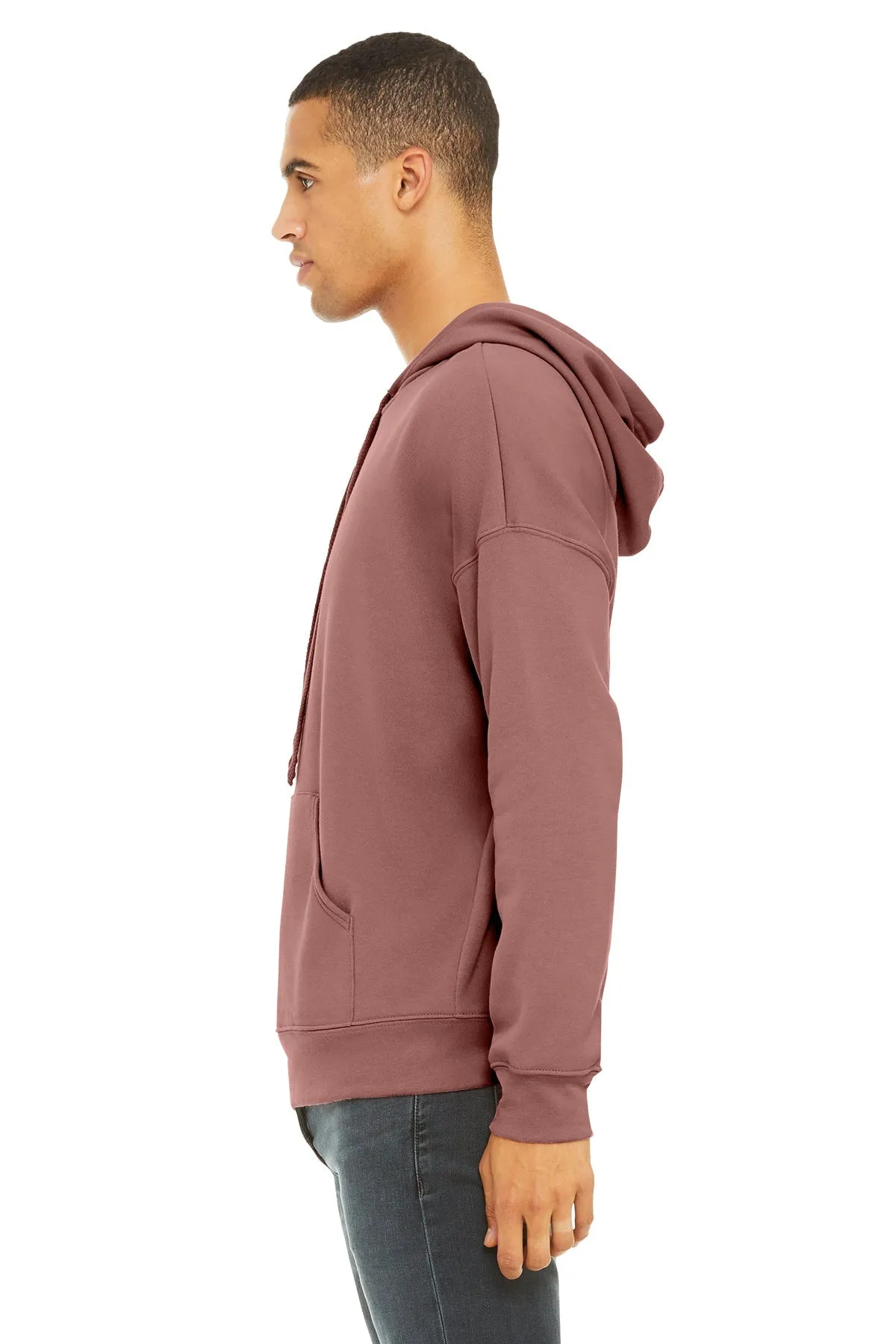 Bella Canvas Unisex Sponge Fleece Hoodie, Mauve