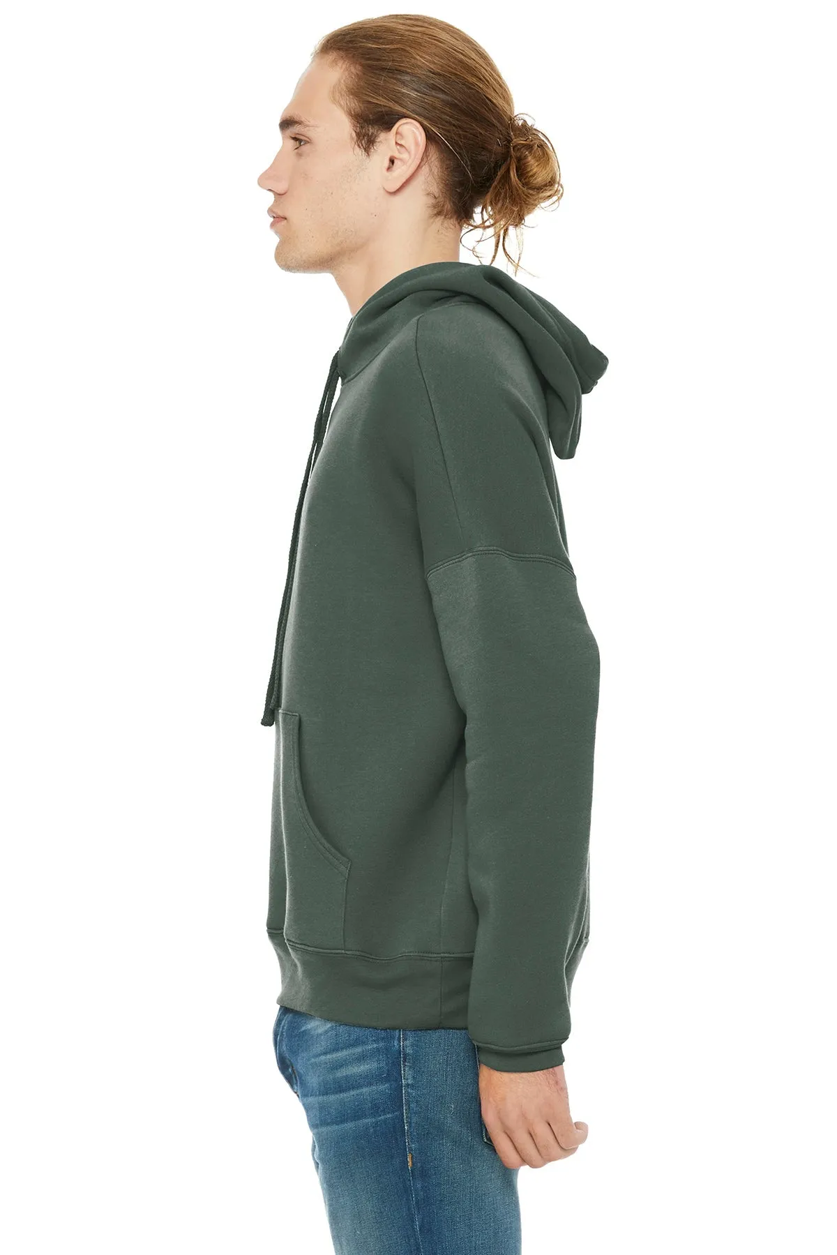 Bella Canvas Unisex Sponge Fleece Hoodie, Military Green