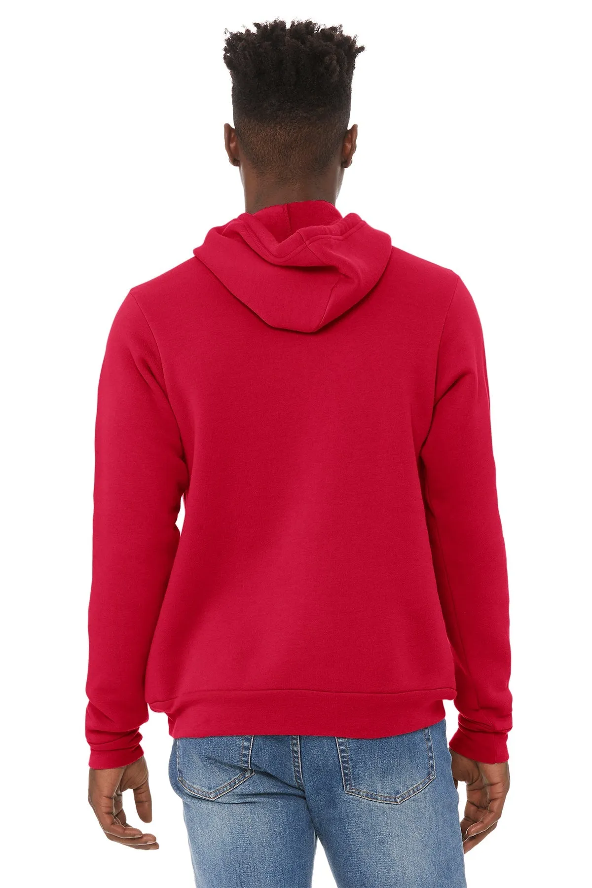 Bella Canvas Unisex Sponge Fleece Hoodie, Red