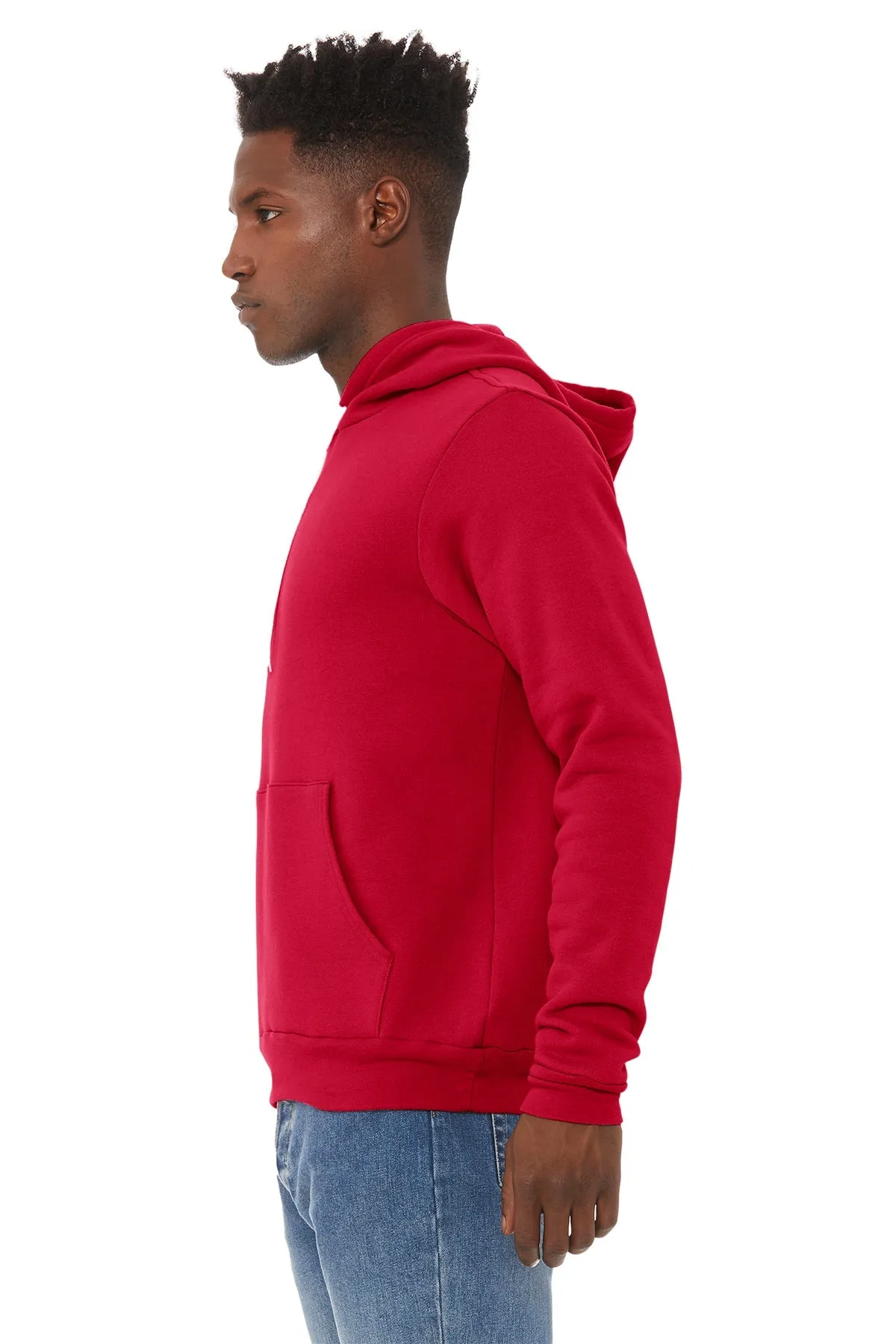 Bella Canvas Unisex Sponge Fleece Hoodie, Red