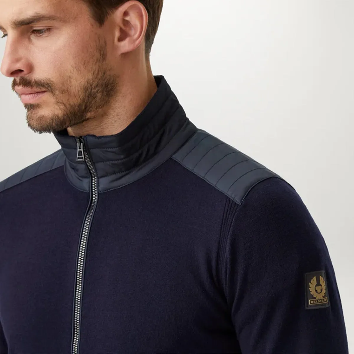 Belstaff - Kelby Zip Cardigan in Washed Navy