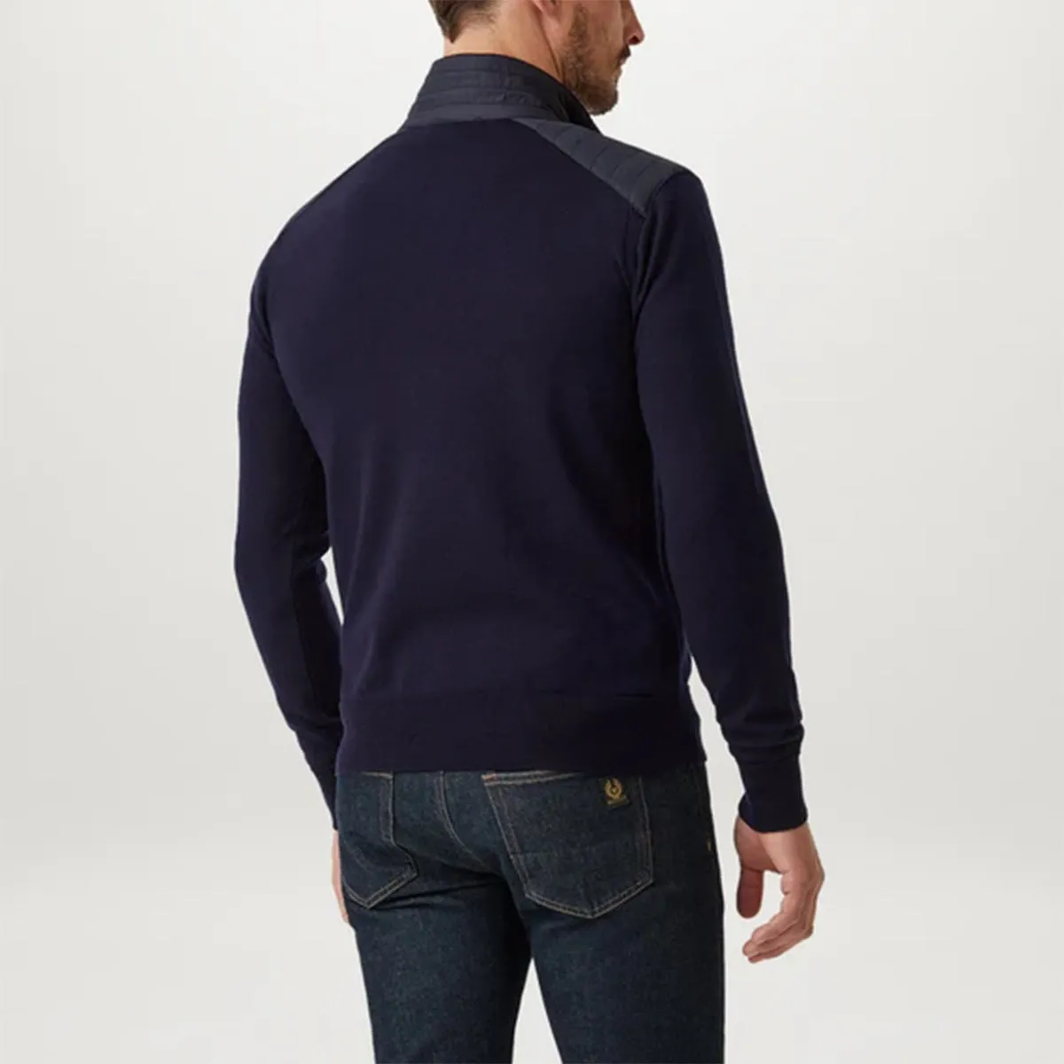 Belstaff - Kelby Zip Cardigan in Washed Navy