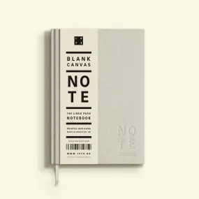 Blank Canvas Ivory A5 Lined Notebook