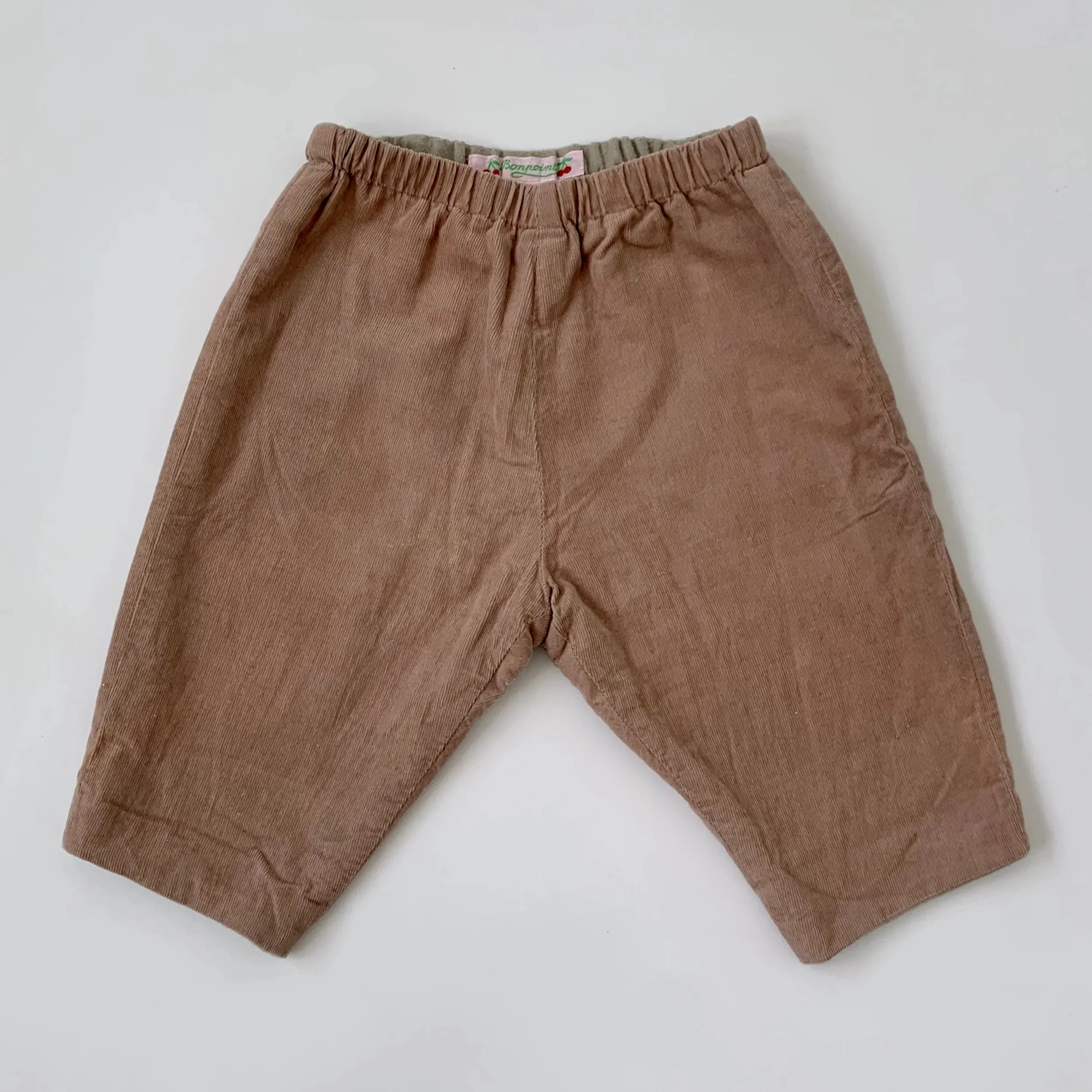 Bonpoint Dusty Pink Fine Cord Trousers: 3 Months