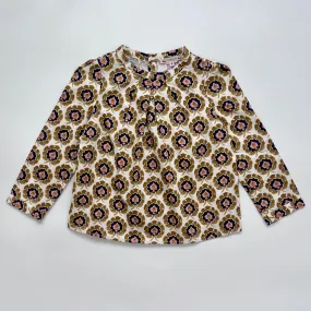 Bonpoint Mustard Floral Print Blouse: 6 Years