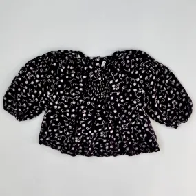 Bonpoint Navy Cherry Print Blouse: 4 Years