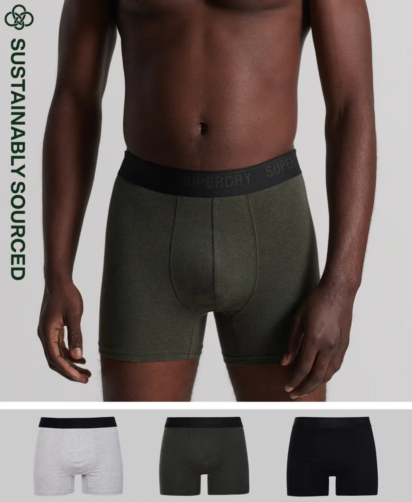 Boxer Multi Triple Pack | Black/Olive/Grey