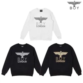 BOY LONDON  |Crew Neck Pullovers Unisex Sweat Street Style Long Sleeves