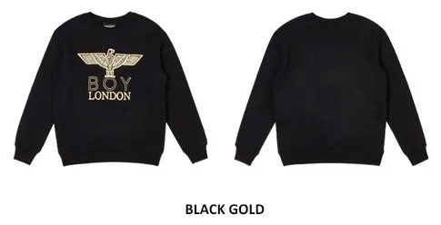 BOY LONDON  |Crew Neck Pullovers Unisex Sweat Street Style Long Sleeves