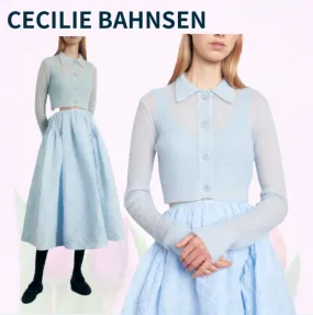 CECILIE BAHNSEN  |Long Sleeves Elegant Style Cardigans