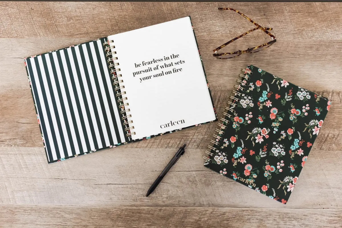 Classic Lined Journal Notebook - Floral Print