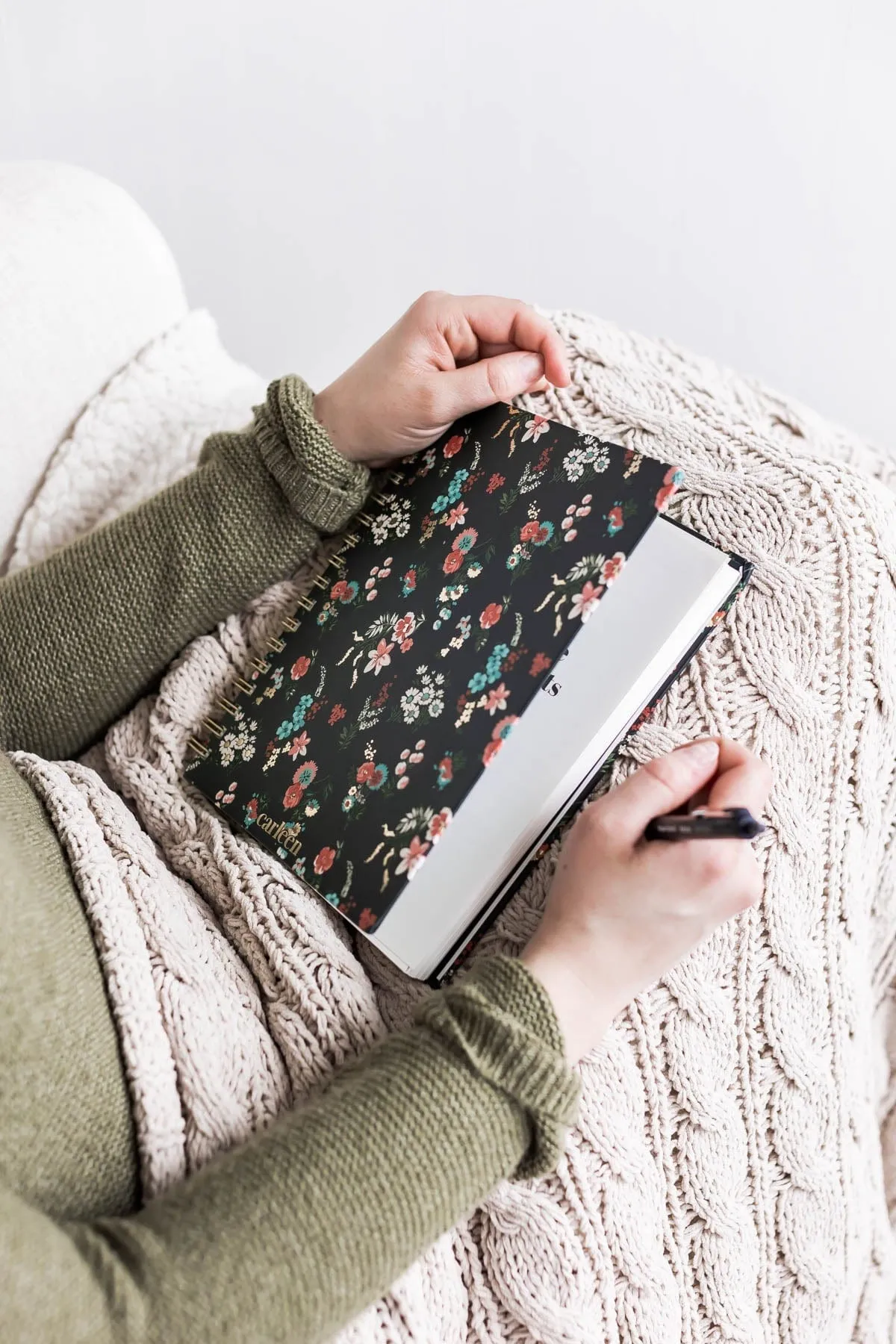 Classic Lined Journal Notebook - Floral Print