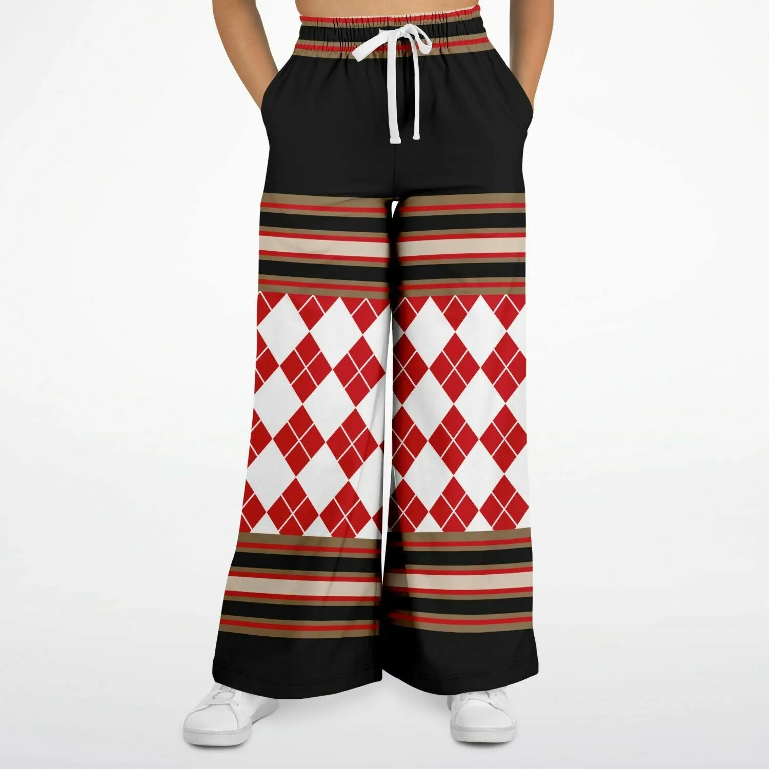 Deuces Wild Eco-Poly Stretchy Phat Bellbottoms