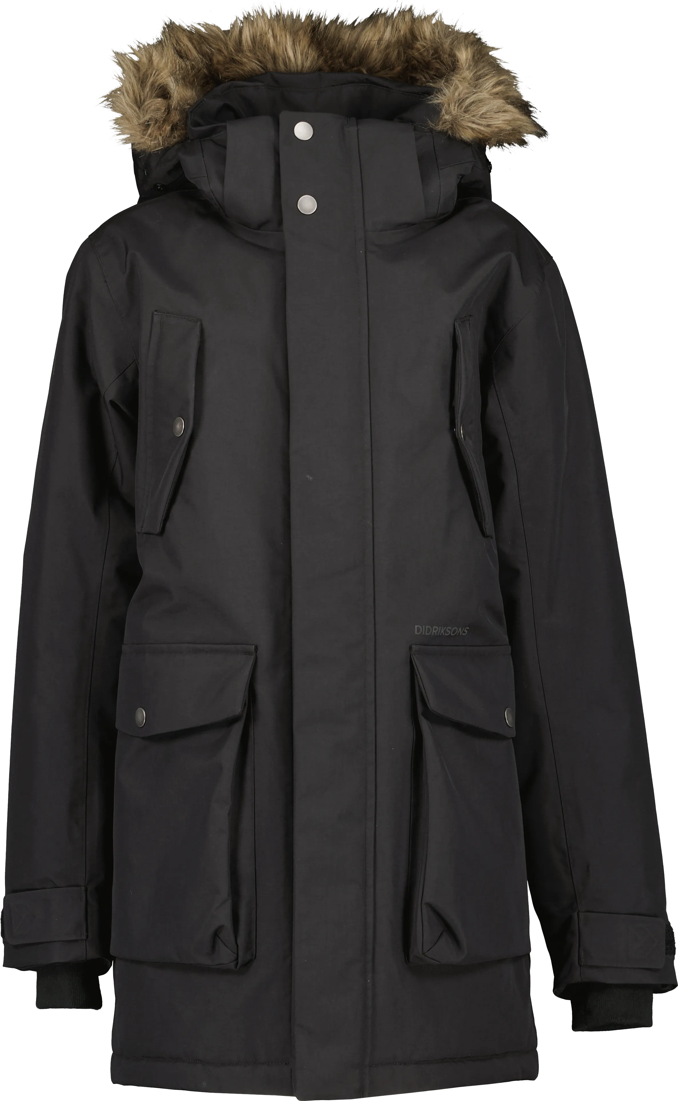 Didriksons Boy's Jerke Parka Black | Buy Didriksons Boy's Jerke Parka Black here | Outnorth