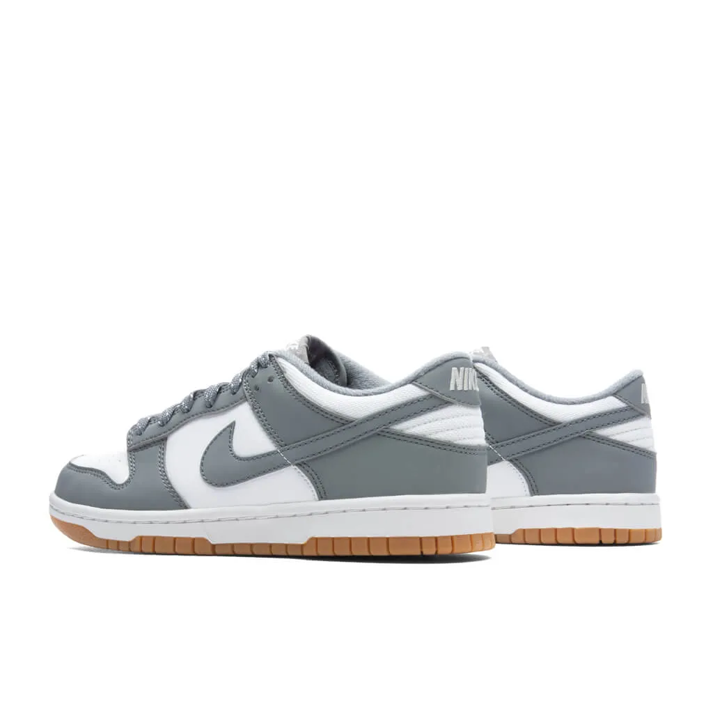 Dunk Low (GS) 'Reflective Grey' - White/Smoke Grey/Light Iron Ore