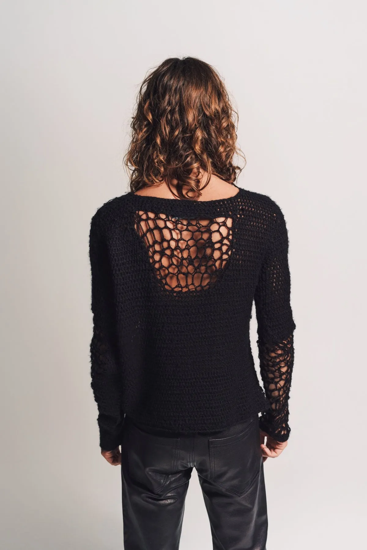 ENFANTS RICHES DPRIMS | NET ASSEMBLAGE SWEATER