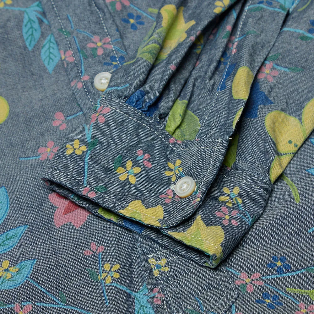 Engineered Garments 19th Century Button Down ShirtBlue Floral Print