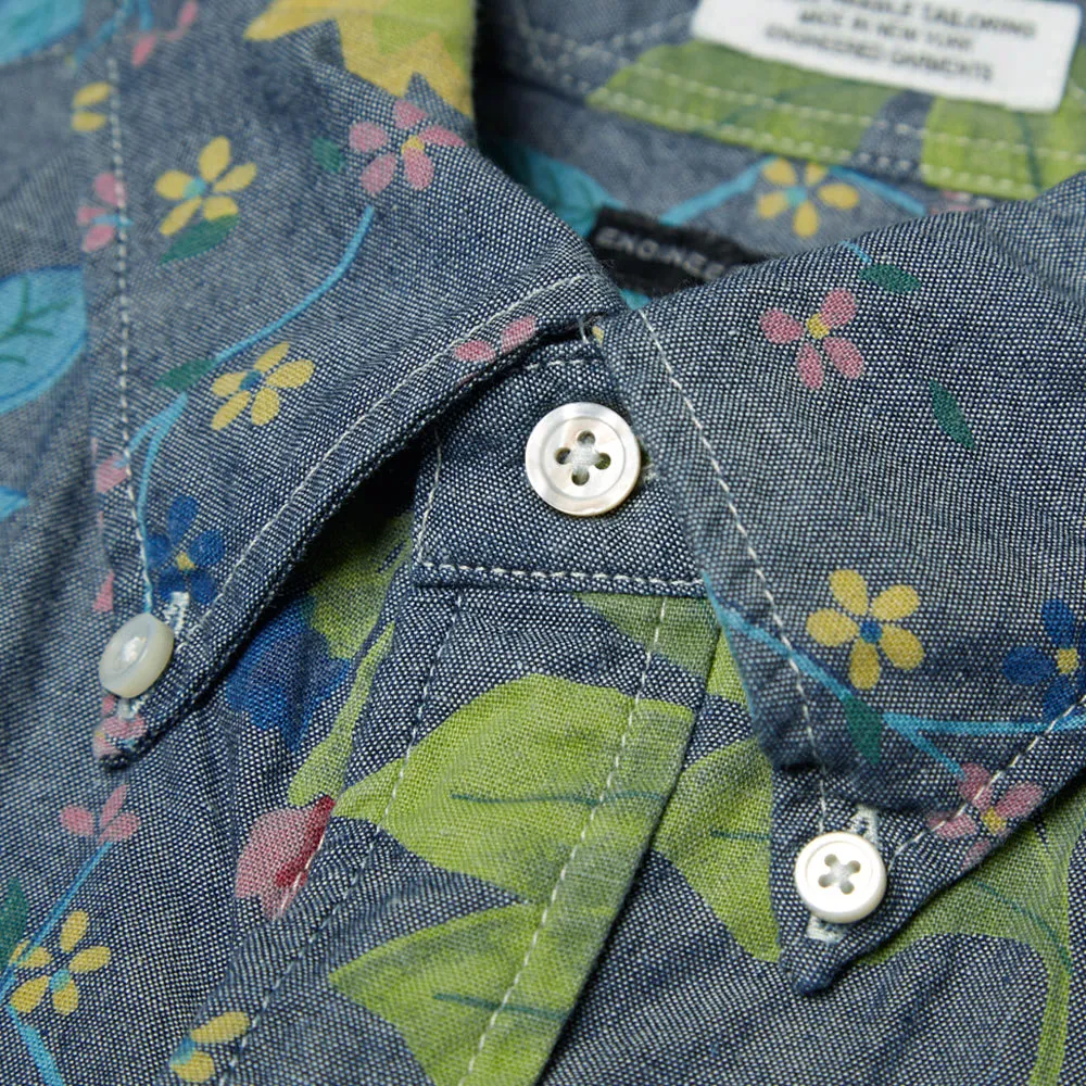 Engineered Garments 19th Century Button Down ShirtBlue Floral Print