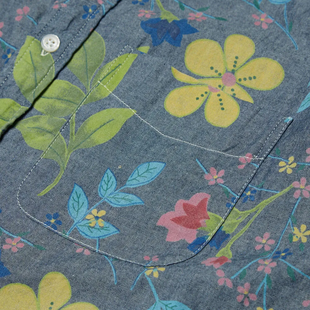 Engineered Garments 19th Century Button Down ShirtBlue Floral Print