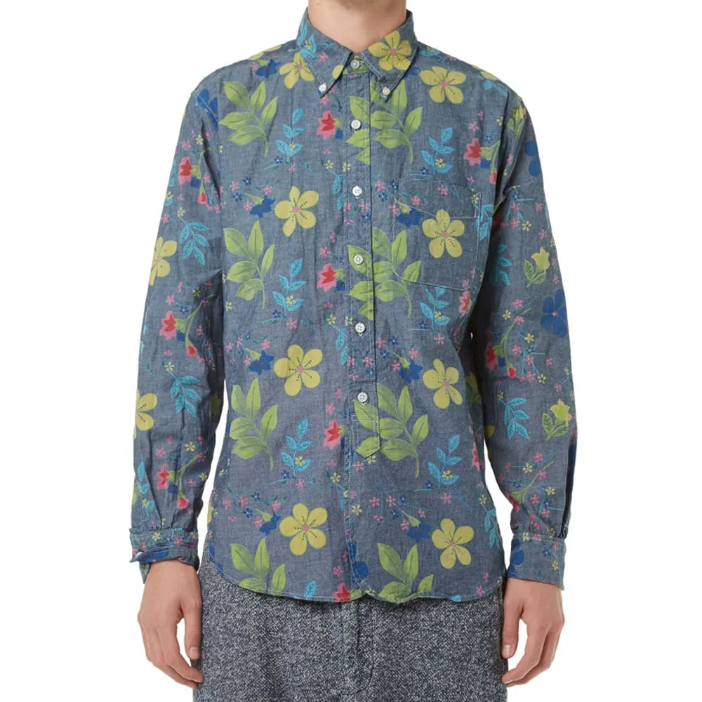 Engineered Garments 19th Century Button Down ShirtBlue Floral Print